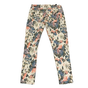 Floral Print Stretch Denim Cropped Size 5 Petite (Juniors)